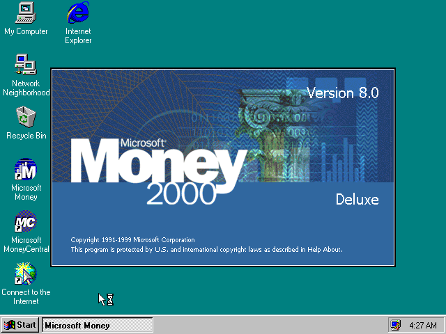 Microsoft Money 2000 - Splash